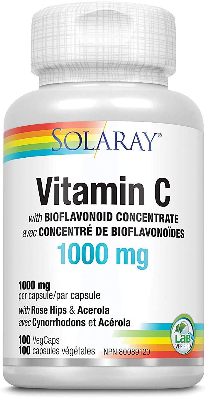 Vitamin C with Rose Hips, Acerola, Bioflavonoids 1000mg 100