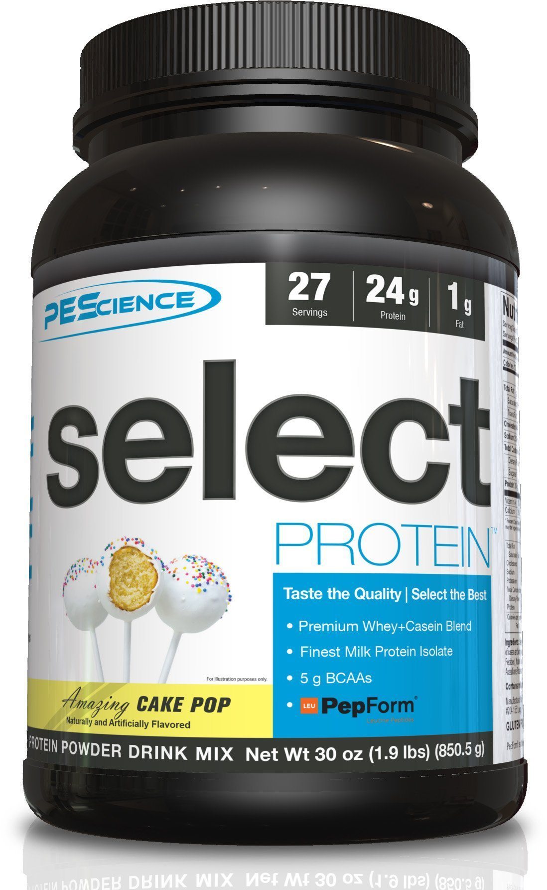PEScience Select Protein Cake Pop, 27 Servings, SNS Health, Sports Nutrition