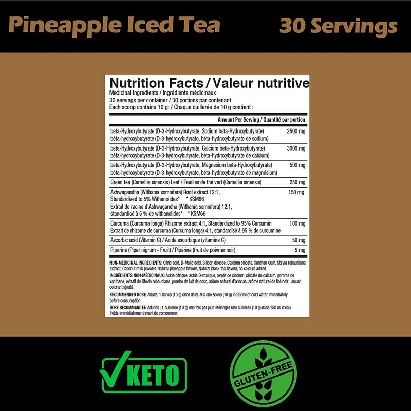 CLEAN KETONES PINEAPPLE ICED TEA / 30