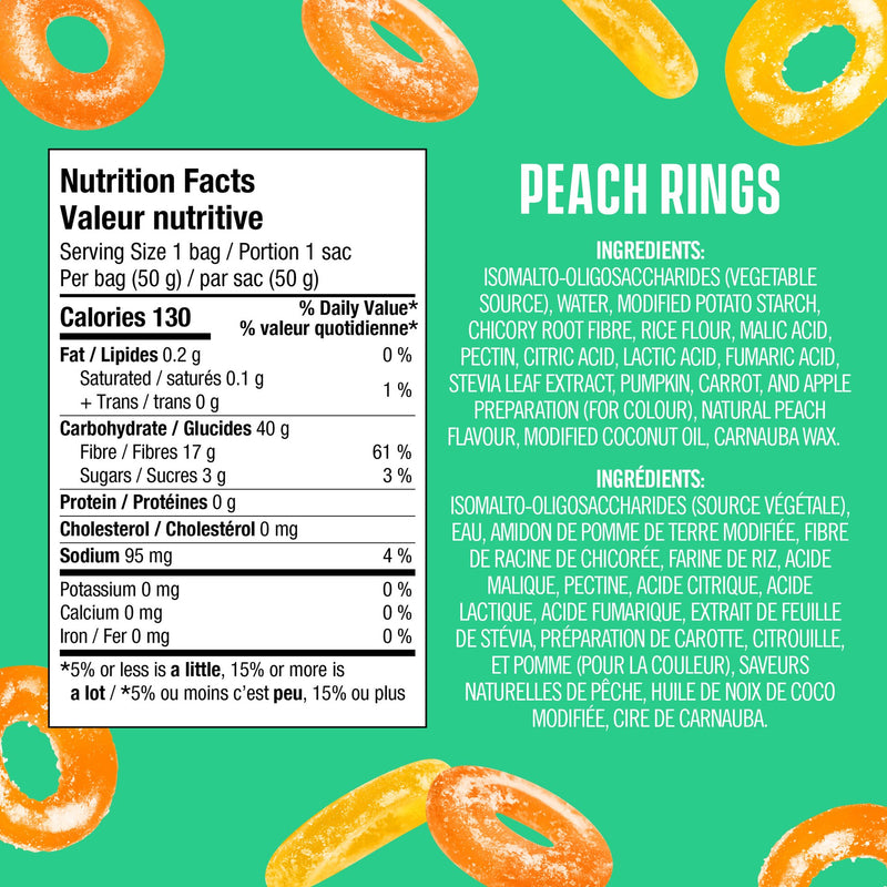 Peach Rings 12 x 50g 12 / Peach Rings