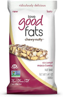 Love Good Fats Chewy-Nutty Protein Bars (12-pack) - Coconut Macadamia - Protein snacks