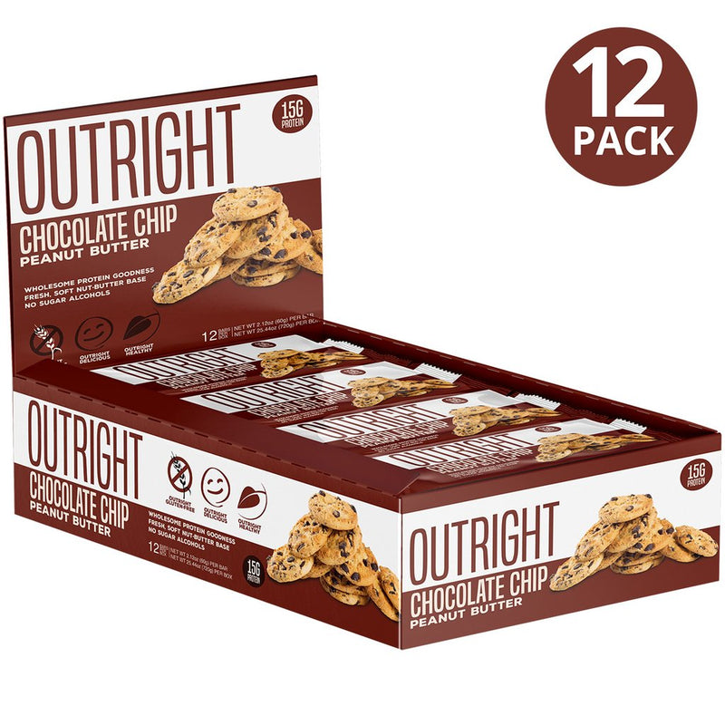 MTS OUTRIGHT PROTEIN BARS CHOCOLATE CHIP / 12
