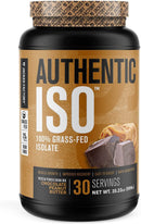 Jacked Factory Authentic ISO 100% Grass-Fed Isolate - Chocolate Peanut Butter 30 serving - Protein Powder