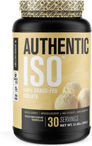 Jacked Factory Authentic ISO 100% Grass-Fed Isolate - Vanilla Ice Cream 30 serving - Protein Powder
