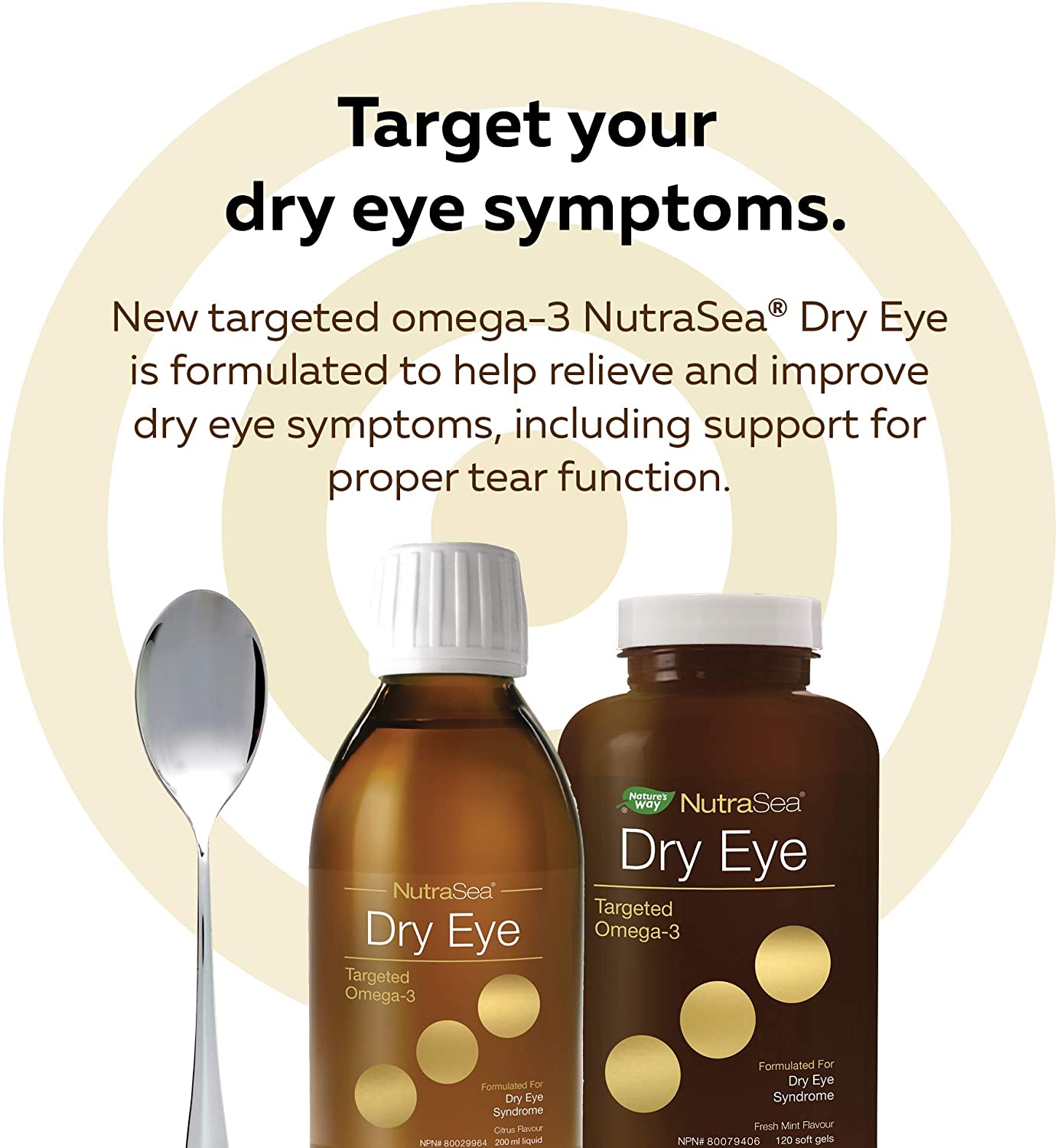 NutraSea Dry Eye Targeted Omega-3 - 120 softgels Fresh Mint - Omega 3