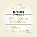 NutraSea Dry Eye Targeted Omega-3 - 120 softgels Fresh Mint - Omega 3