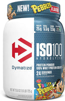 Dymatize ISO100 Hydrolyzed Whey Protein Isolate - Fruity Pebbles 3lbs - - Protein Powder