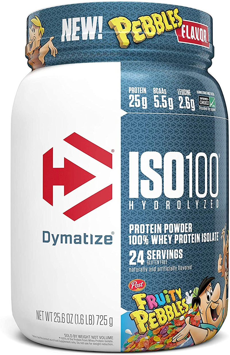 Dymatize ISO100 Hydrolyzed Whey Protein Isolate 1.6Lb / Fruity Pebbles