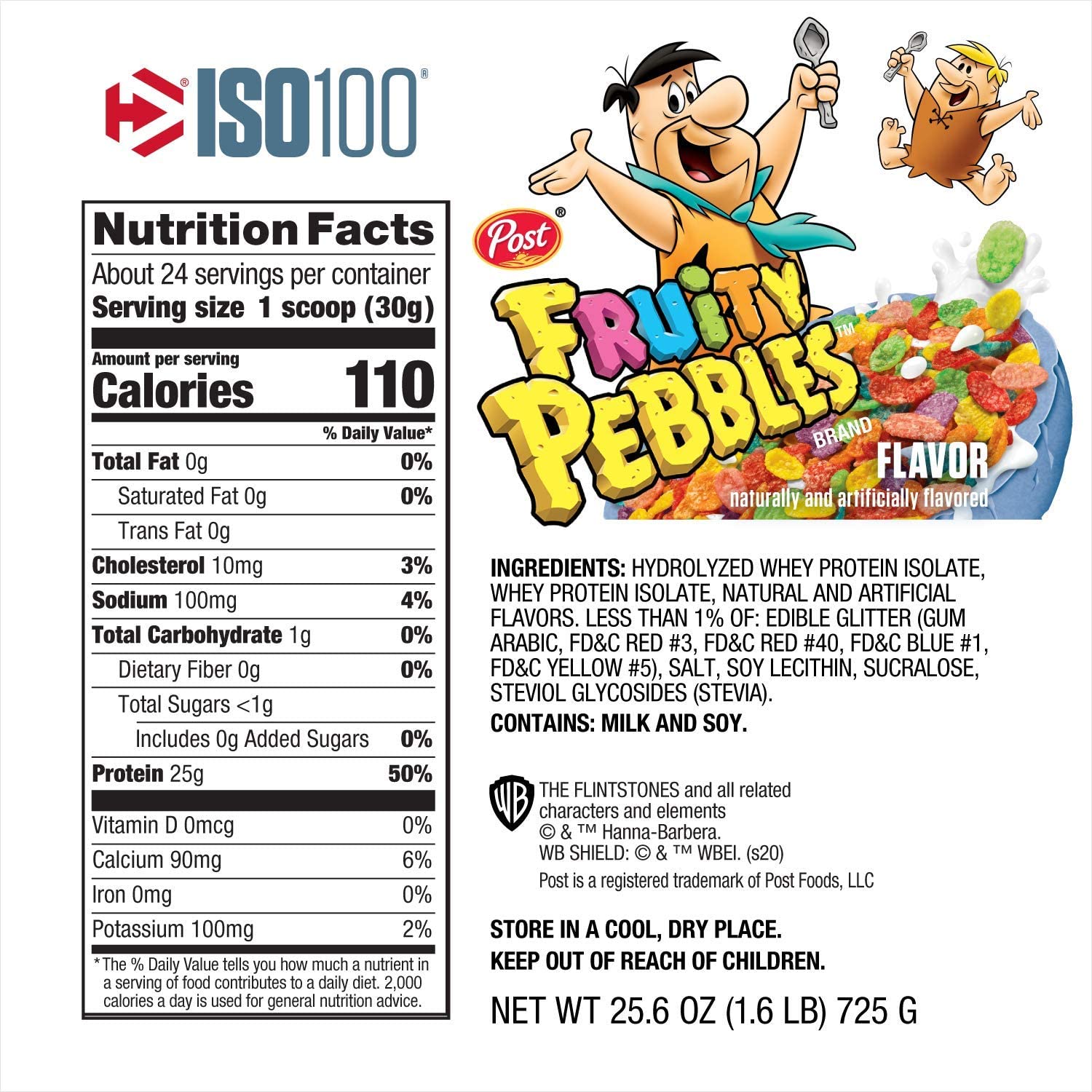 Dymatize ISO100 Whey 1.6Lb / Fruity Pebbles