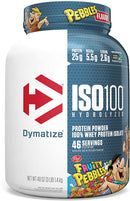 Dymatize ISO100 Hydrolyzed Whey Protein Isolate - Fruity Pebbles 3lbs - - Protein Powder