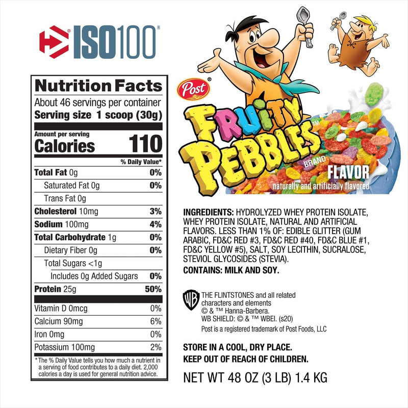 Dymatize ISO100 Whey 3Lb / Fruity Pebbles