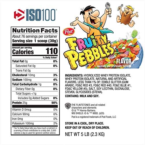 Dymatize ISO100 Whey 5lbs / Fruity Pebbles