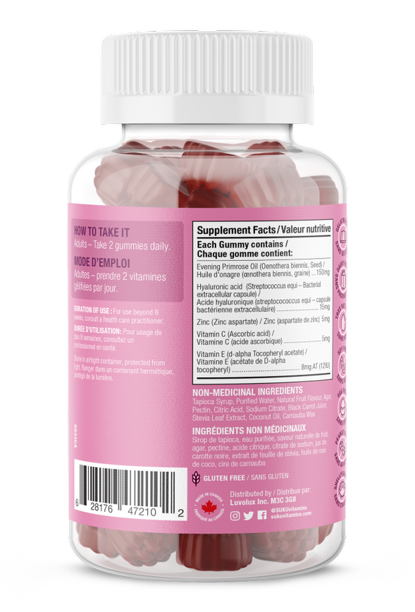 Radiant Complexion Gummies Rich Raspberry / 60