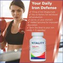 Vitality Daily Iron + Organic Spirulina 30 vcap - 30 vegetarian capsules - Iron