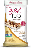 Love Good Fats Chewy-Nutty Protein Bars (12-pack) - Salted Caramel - Protein snacks
