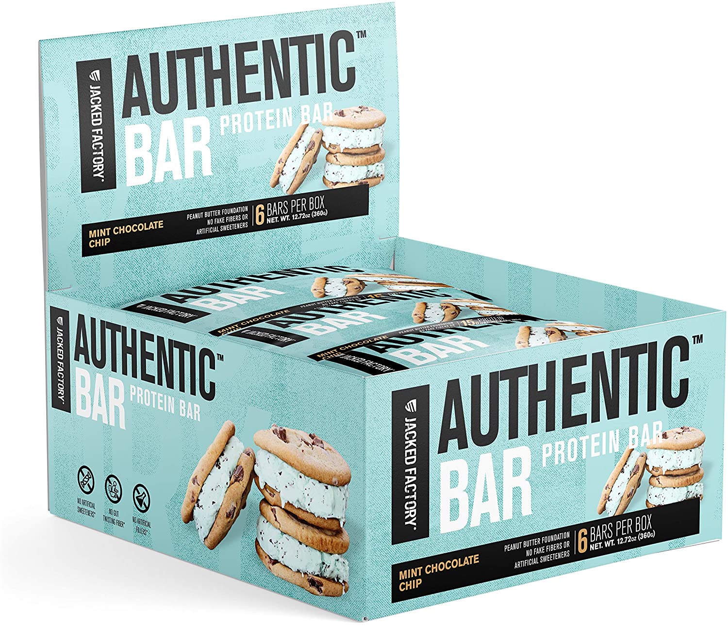 Authentic Protein Bar Mint Chocolate Chip / 6x60g