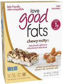 Love Good Fats Chewy Nutty Protein Bars (4x40g) - Salted Caramel Pack of 4 - Protein snacks