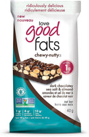 Love Good Fats Chewy Nutty Protein Bars - Almond Sea Salt Dark Chocolate 40g - Protein snacks