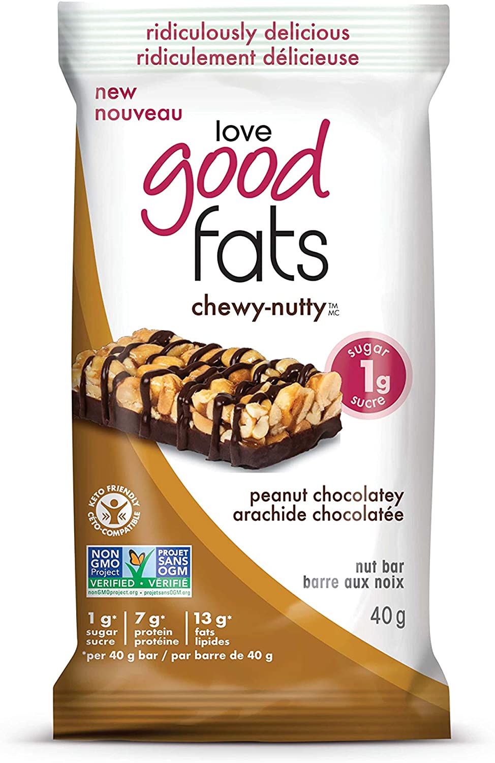 Chewy Nutty Protein Bars (4 x 40g) 4 / Peanut Chocolatey
