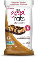 Love Good Fats Chewy Nutty Protein Bars - Peanut Chocolatey 40g - Protein snacks