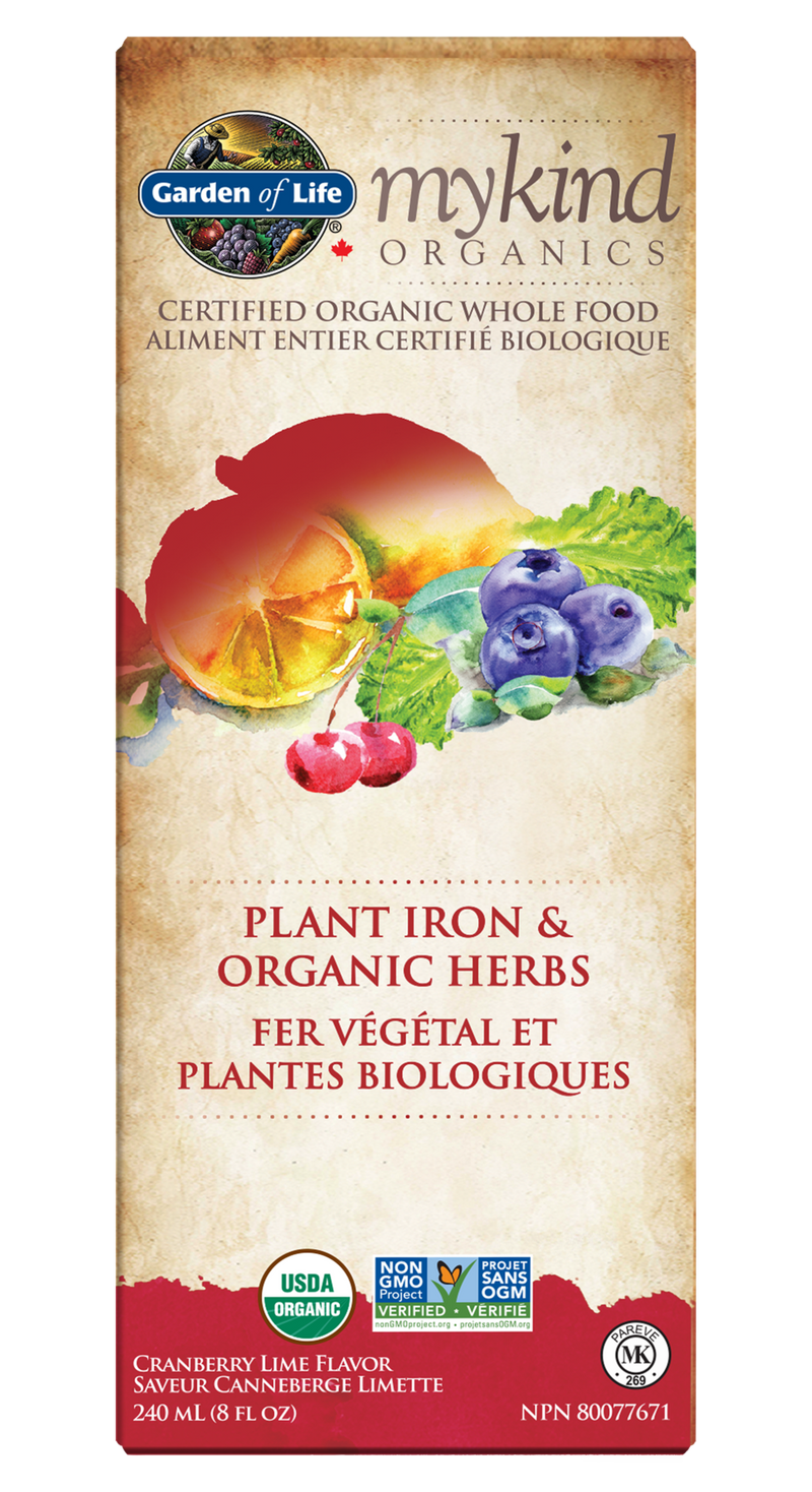 Mykind Organics - Plant Iron & Organic Herbs 240ml / g