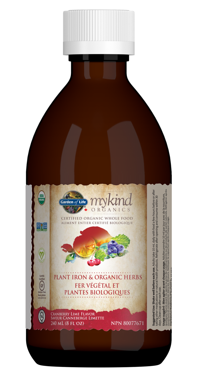 Garden of Life Organics - Plant Iron & Organic Herbs - 240ml - - Iron