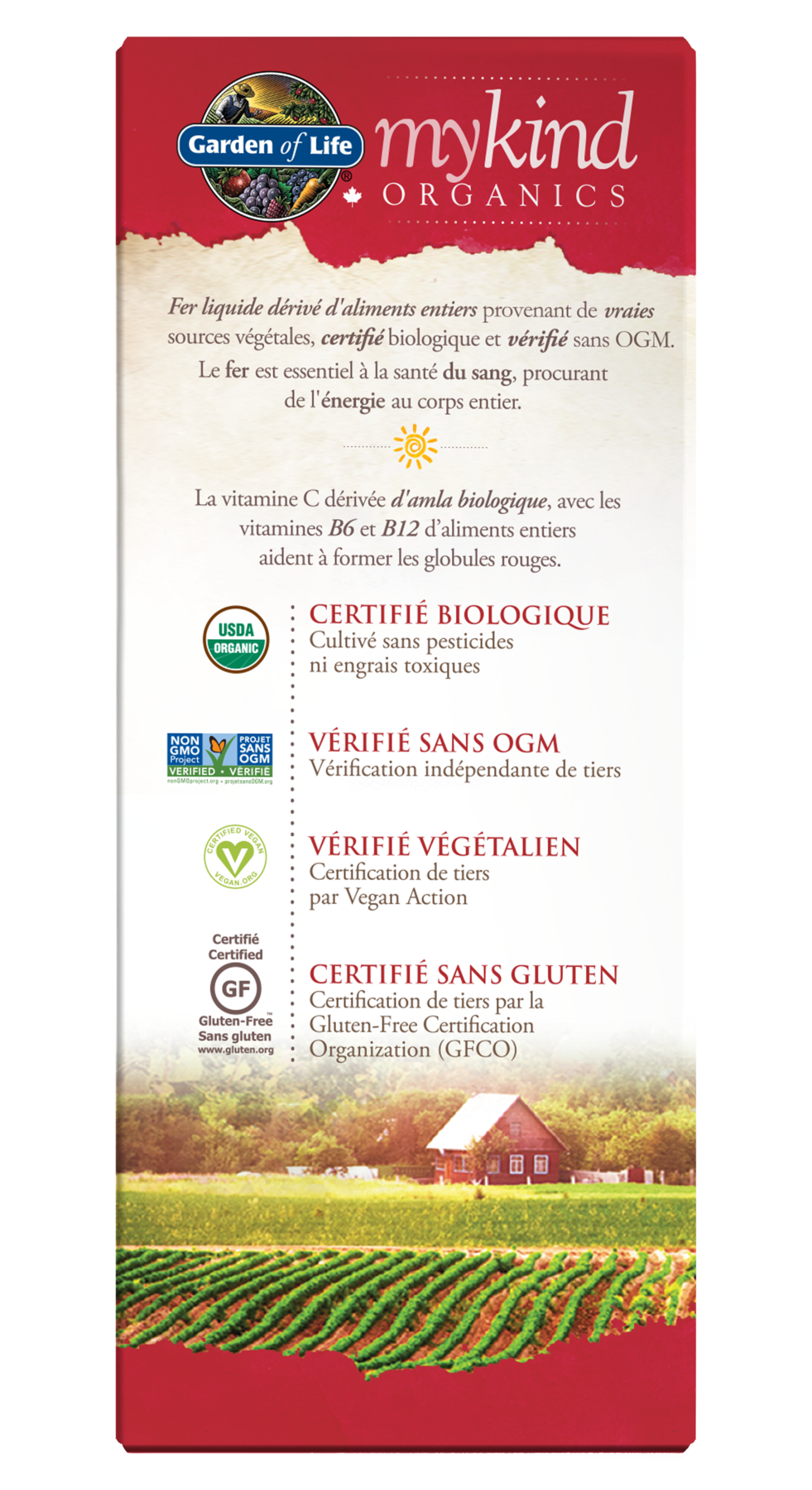 Garden of Life Organics - Plant Iron & Organic Herbs - 240ml - - Iron
