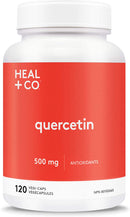 Heal + Co. Quercetin 500mg - 120 vegetarian capsules - Antioxidant