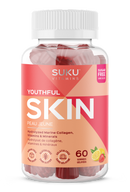 SUKU Youthful Skin Gummies - Strawberry & Lemon 60 gummies - Hair, Skin & Nails