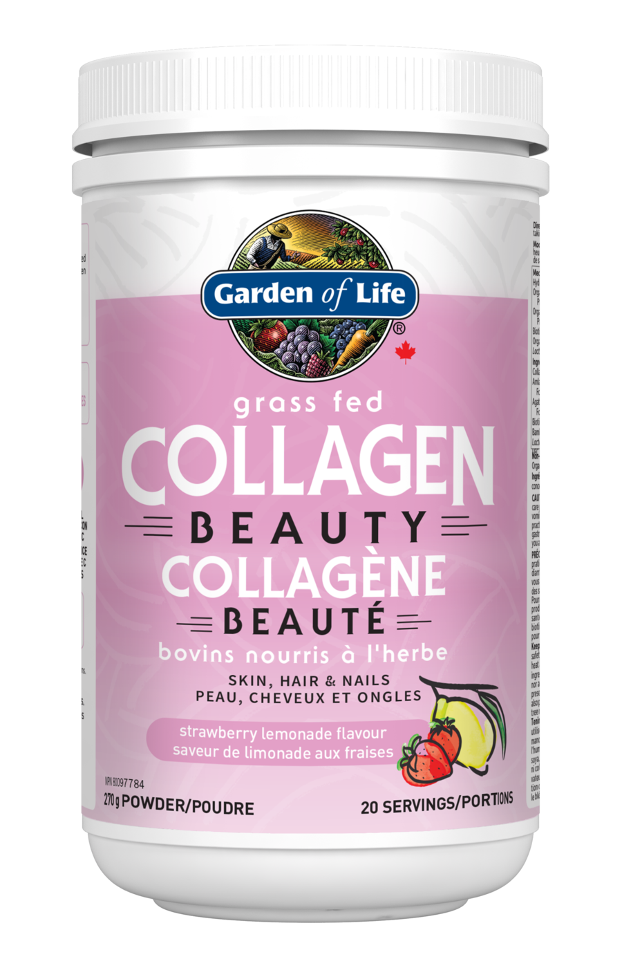 Grass Fed Collagen Beauty 270g / Strawberry Lemonade / g