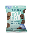 Organika FÄV Keto Mini Cookies - Double Chocolate 30g - - Cookies