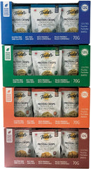 Todd's Egg and Lentil Protein Crisp - 12-pack Salt & Vinegar - Protein snacks