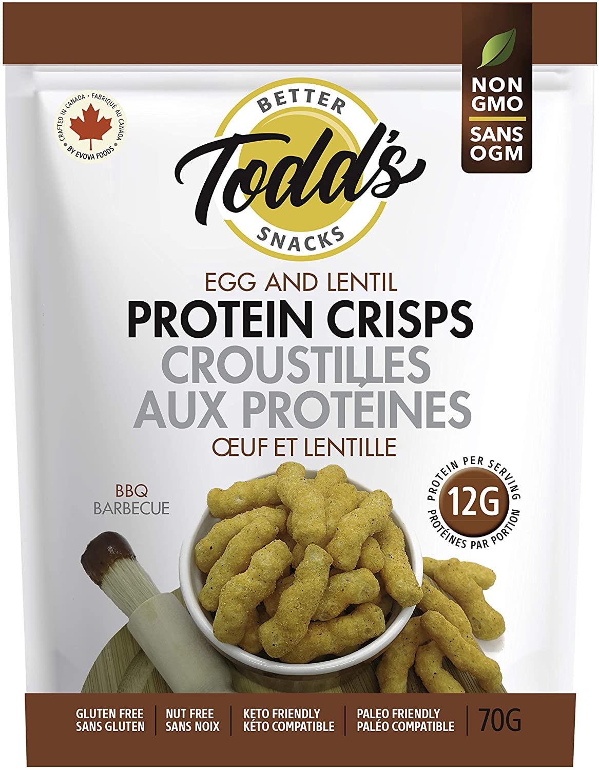 Egg and Lentil Protein crisp 70g 70g / BBQ