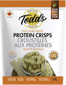 Todd's Egg and Lentil Protein Crisp - 12-pack White Cheddar - Protein snacks