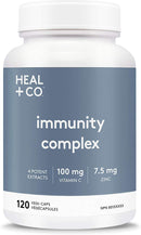 Heal + Co. Immunity Complex 100mg - 120 vegetarian capsules 10 31 2025 - Herbals