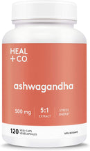 Heal + Co. Ashwagandha 500mg - 120 vegetarian capsules - Herbals