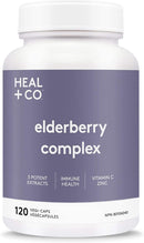 Heal + Co. Elderberry Complex - 120 vegetarian capsules 04 30 2025 - Herbals