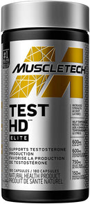 MuscleTech Test HD Elite - 180 Capsules - Workout Supplement