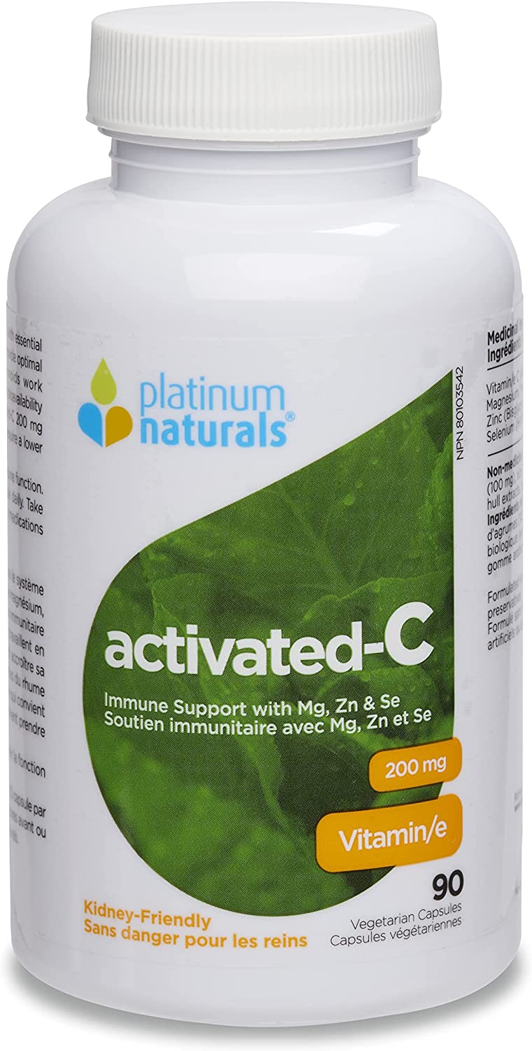 Platinum Naturals activated-C 200 mg 90