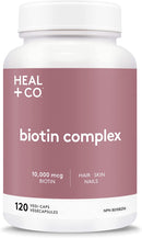 Heal + Co. Biotin Complex - 120 vegetarian capsules - Vitamin B