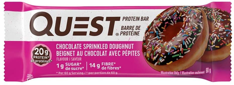 Quest Protein Bar 60g / Chocolate Sprinkled Doughnut