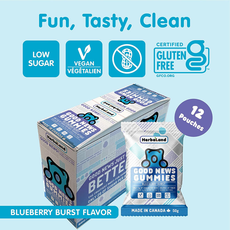 Good News Gummies: - Clean Candy 12 / Blueberry Burst