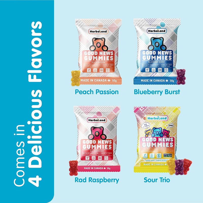 Good News Gummies: - Clean Candy 12 / Blueberry Burst