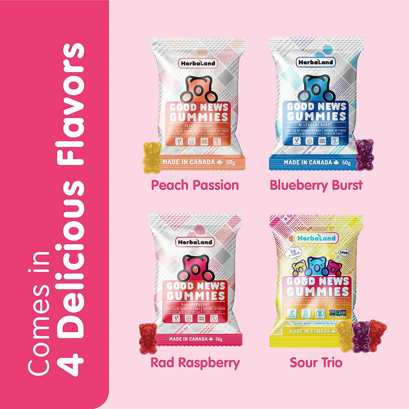 Good News Gummies: - Clean Candy 12 / Rad Raspberry