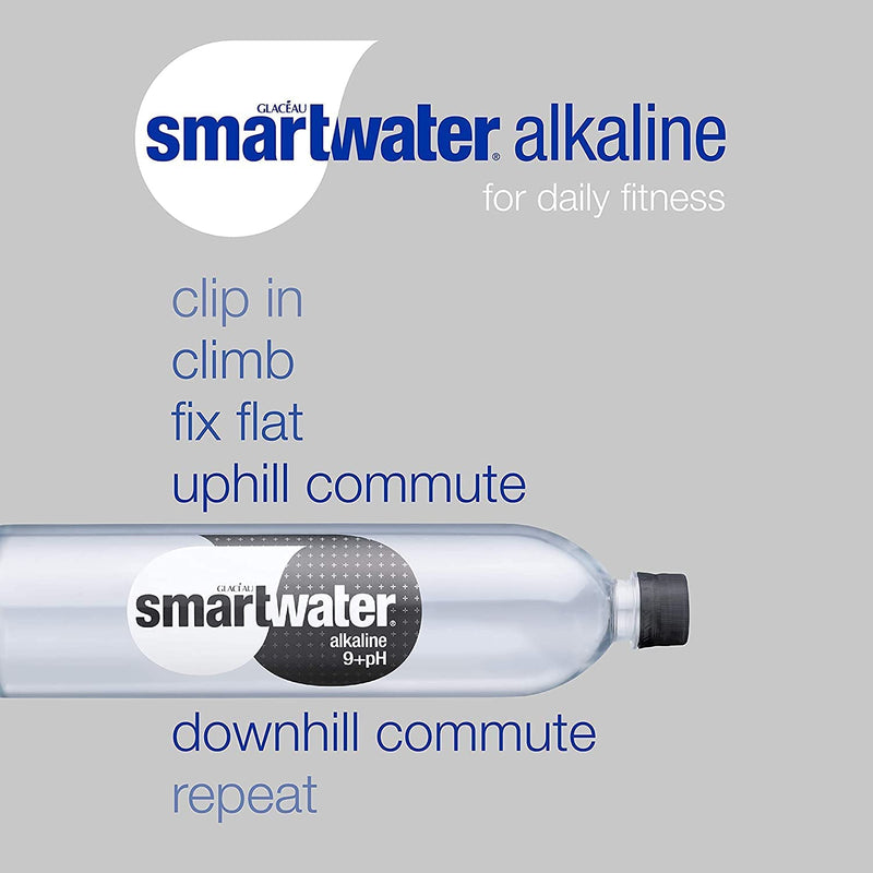 Smart Water, Mineralized Treated Water with Alkaline 9+ph 1 Liter