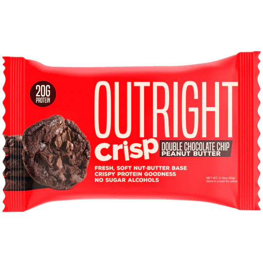 MTS OUTRIGHT PROTEIN BARS CRISP DOUBLE CHOCOLATE CHIP / 12