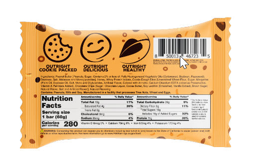 MTS OUTRIGHT PROTEIN BARS COOKIE DOUGH / 60g