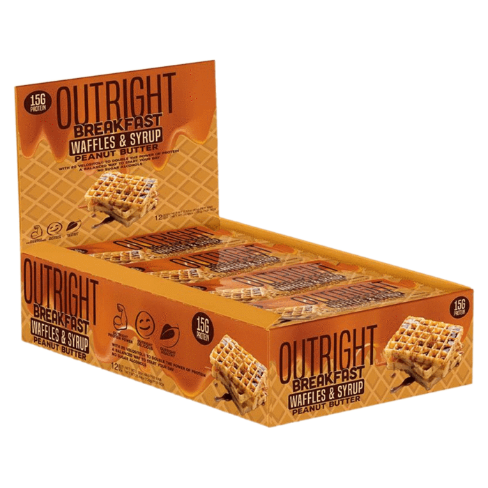 MTS OUTRIGHT PROTEIN BARS BREAKFAST WAFFLES & SYRUP / 12
