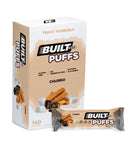 Built Bar Puffs - Churro Pack of 12 - - Protein snacks