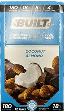 Built Protein Bar (12pack) - Coconut Almond Pack of 12 - - Protein snacks